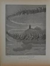 Antique Gustave Dore Art Print Purgatory and Paradise Angels Heaven 1890 picture