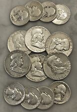 $5 Face 90% Silver (6) Franklin Half Dollar (8) Quarters - Choose How Many Lots picture