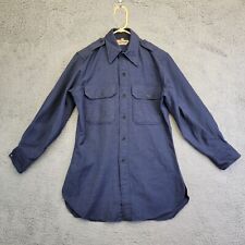 Vintage 50s CHIKUMA Uniform Work Shirt Mens S Military  Army 50s Osaka Japan picture