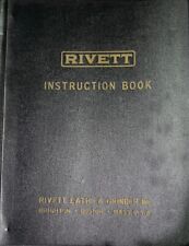 Rivett 918S, Lathe Operations Parts and Wiring Manual Year 1949 picture