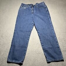Vintage L.L. Bean Flannel Lined Jeans Mens 36x29* Blue Denim Cotton Heavy picture