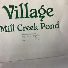 Department 56 Village Mill Creek Pond picture