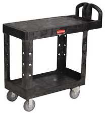 Rubbermaid Commercial Fg450500bla Utility Cart With Deep Lipped & Flush Plastic picture