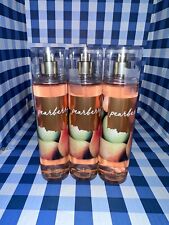 3-NEW BATH & BODY WORKS PEARBERRY FINE FRAGRANCE MIST BODY SPRAY 8 OZ LARGE PEAR picture