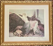 Louis Icart Laziness Fine Offset Lithograph Framed picture