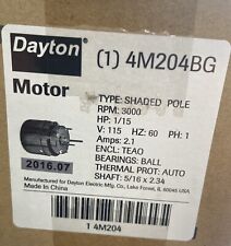 NEW Dayton 4M204BG HVAC Motor, HP: 1/15, Voltage: 115, Amps: 2.1, NEW picture