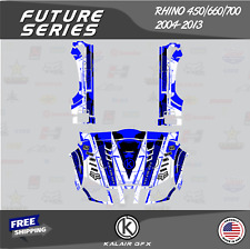 Graphics Kit for Yamaha Rhino 450/660/700 2004-2013 Future- Blue White 16 MIL picture