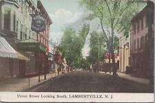 Postcard Union Street Looking South Lambertville NJ  picture