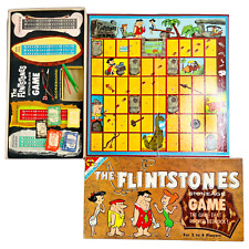 Vintage 1961 The Flintstones Board Game Transogram Hanna Barbera Stoneage READ picture
