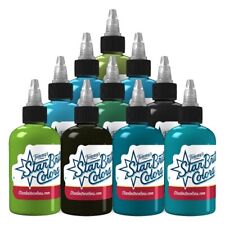 Starbrite 1oz Blue Lagoon Tattoo Ink Set 100% Authentic Made In The USA picture