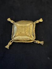 RARE EXQUISITE VINTAGE GIVENCHY GOLD TONE BROOCH W/TASSELS picture