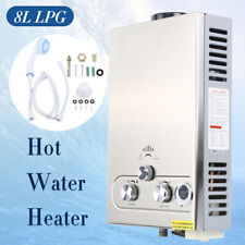 8L 2GPM Tankless Hot Water Heater Instant Propane LPG Gas Boiler Shower Kit picture