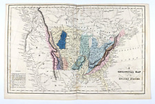 1832 UNITED STATES GEOLOGICAL Map Texas 54-40 or Fight Oregon Boundary Territory picture