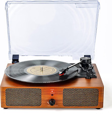 Record Player Turntable for Vinyl Built-In Speakers 3-Speed Vintage LP Player picture