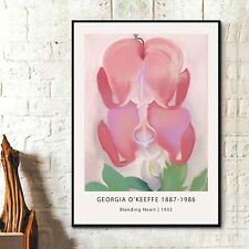 Georgia O'Keeffe Posters -  Bleeding Heart - Vintage Art Paintings Abstract Art picture