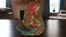 VINTAGE LUCITE PAPERWEIGHT FISH 1950'S 60'S Large Decor Outsider Art 5.75