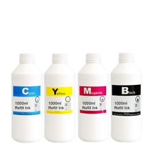 Premium 4x1000ml Dye Bulk Ink Refill Universal for HP Canon Brother Printers picture
