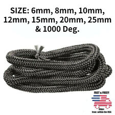Fiberglass Wood Stove Rope Gasket Graphite High Temp Tape Fire Door Seal US picture