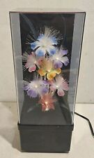 Vintage 1980’s Fiber Optic Color Changing Flower Lamp Light & Music Box WORKING picture