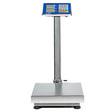 660lbs Weight Platform Computing Digital Floor Scale for Weighing Luggage Silver picture