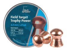 H&N Field Target Trophy Power 200 Count COPPER COATED 5.5mm .22 Caliber Pellets picture