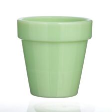 Mosser Glass USA Flower Pot in Jadeite Green New 14 oz picture