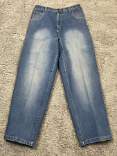 VINTAGE EZ Street Gear Baggy Fit Blue Denim Jeans 36x33 Skate 90s Wide Leg picture