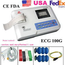 CONTEC Digital 1 Channel 12 lead ECG Machine EKG Electrocardiograph FDA US picture