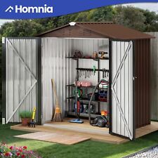 6x4 Ft Large Metal Outdoor Patio 121 CuFt Lockable Heavy Duty Tools Storage Shed picture