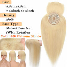 US CLEARANCE 100% Remy Human Hair Topper Hairpiece Wigs Clip In Silk Base Toupee picture