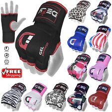 DEFY™ Gel Padded Inner Gloves with Hand Wraps MMA Muay Thai Boxing Fight PAIR  picture