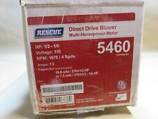 RESCUE 5460 DIRECT DRIVE BLOWER MOTOR Multi-Horsepower 1/2 to 1/6 HP, 1075 RPM picture
