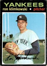 1971 Topps Baseball #28 Ron Klimkowski New York Yankees Vintage Original picture