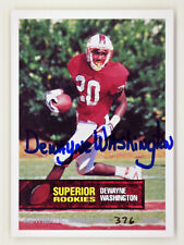 1994 Superior Rookies #23 Dewayne Washington /4000 AUTO Minnesota Vikings picture