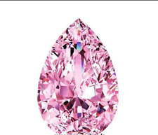 5 Ct Pink D Color VVS1 pear Diamond Stone Certified Loose Gemstone+1 free gift picture
