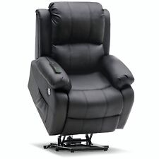 MCombo Small Sized Electric Power Lift Recliner Chair Sofa, Faux Leather 7409 picture