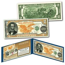 1882 Series Abraham Lincoln $500 Gold Certificate designed on a Real $2 Bill picture