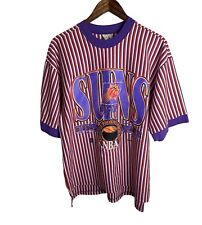 Vintage Rare 90’s Phoenix Suns Men’s Striped Hip Hop T Shirt Size XL Made USA picture