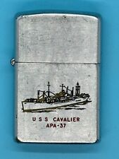 Vintage Barlow Lighter USS Cavalier APA-37 WWII Navy Ship picture