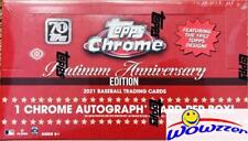 2021 Topps Chrome PLATINUM Baseball HUGE Factory Sealed HOBBY Box-AUTO+X-FACTOR picture