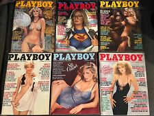 Lot Of 12 Vintage Playboy Magazines, 1981-1982, Valerie Perrine, Bo Derek, Rare picture