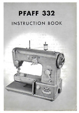 PFAFF 332 Instruction Manual Reprint: 88 Pages Coil Bound picture