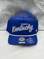 Kentucky Wildcats NCAA '47 Blue Script Rope Hitch Adjustable Snapback Hat picture