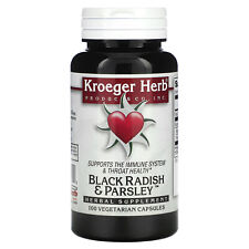 Kroeger Herb Co Black Radish  Parsley 100 Veggie Caps Gluten-Free, picture