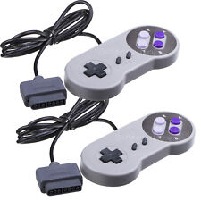 2 New Super Nintendo SNES System Console Replacement  Controller 6FT for SNS-005 picture