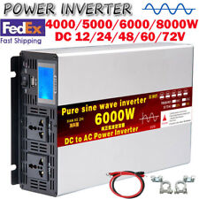 5000W 6000W 8000W 12V 24V 48V 60V 72V to 110V Pure Sine Wave Power Inverter LCD picture