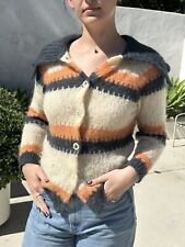 Vintage Mohair S Cardigan Knit Sweater Wool picture