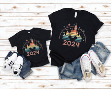 Family Disney Vacation Shirt 2024 Matching Custom Mouse Castle Shirts Adult Kids picture