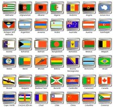 Flag Italian Charm - Pick from 200+ Countries & 50 US States - Bracelet Charms picture