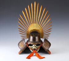 Japanese Old Vintage Samurai Helmet -Hideyoshi Kabuto with a mask- picture